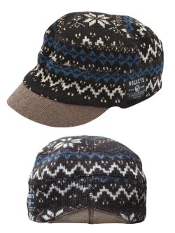 画像1: ジャガードKNITCAP