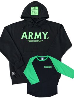 画像1: ARMY PULL PARKA＆7分TEE SET