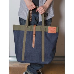 画像: レザーパッチトートBAG